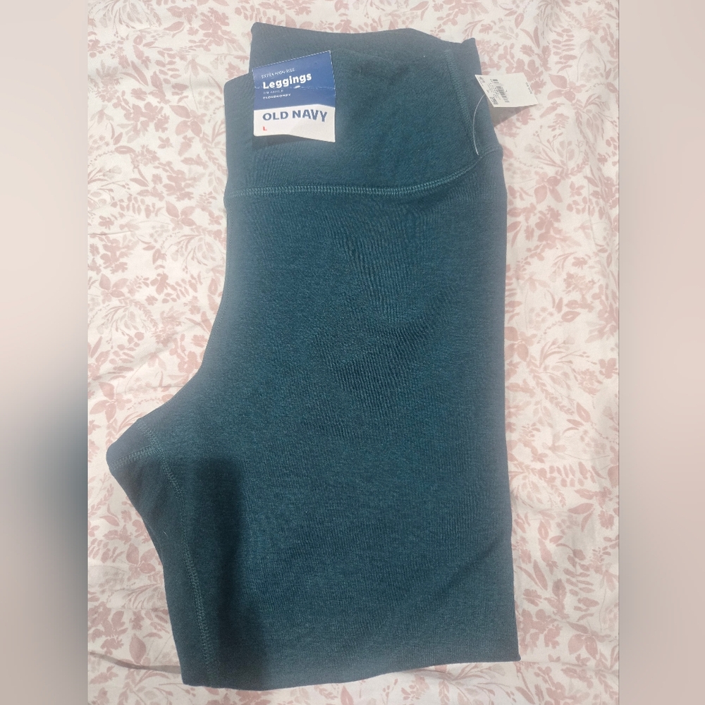 Old Navy Teal High Rise Leggings